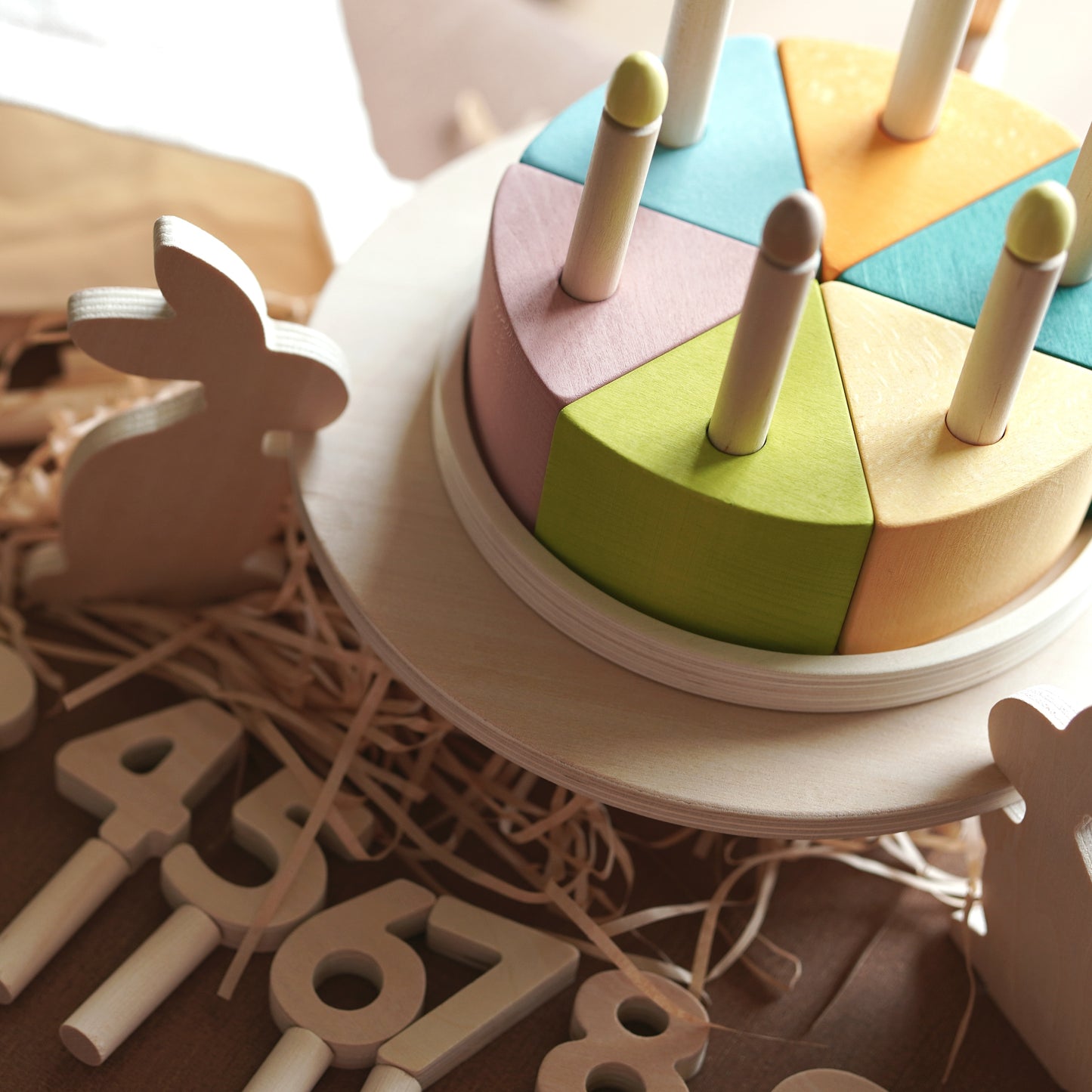 Wooden Milestone Cake