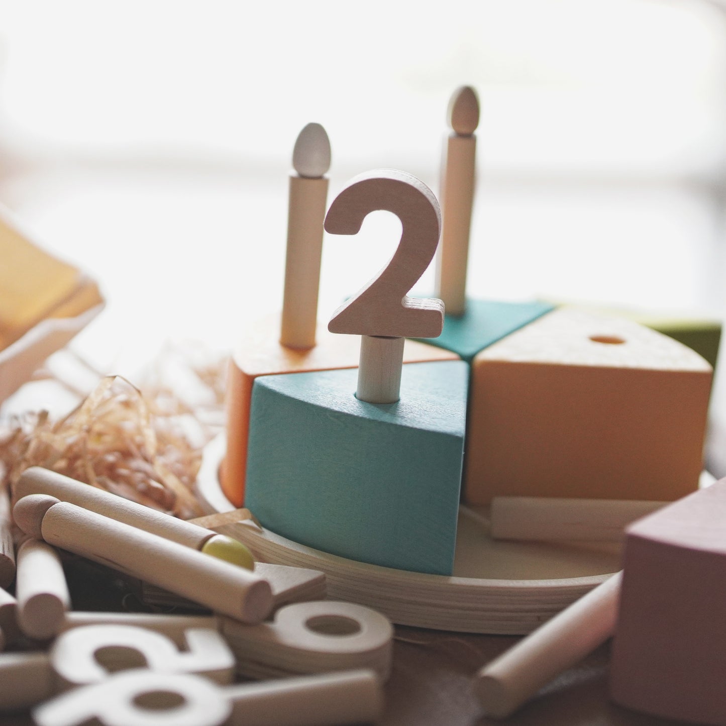 Wooden Milestone Cake