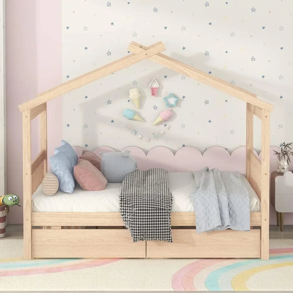 Full Size Kids House Bed