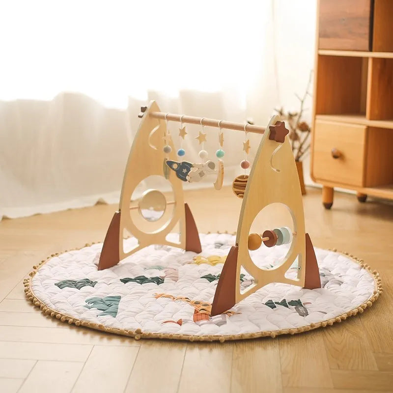 Baby Rocket Wooden Play Gym