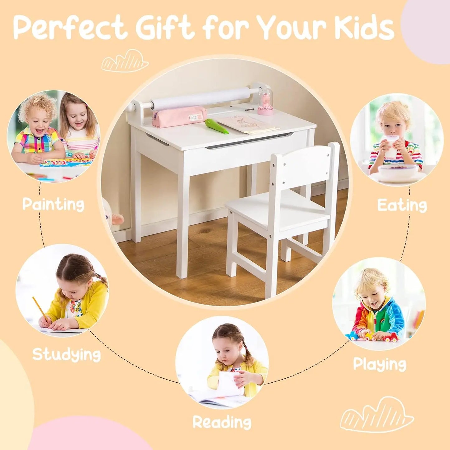 Kids Craft Table w/Chair