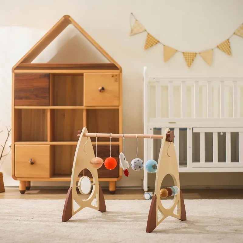 Baby Rocket Wooden Play Gym