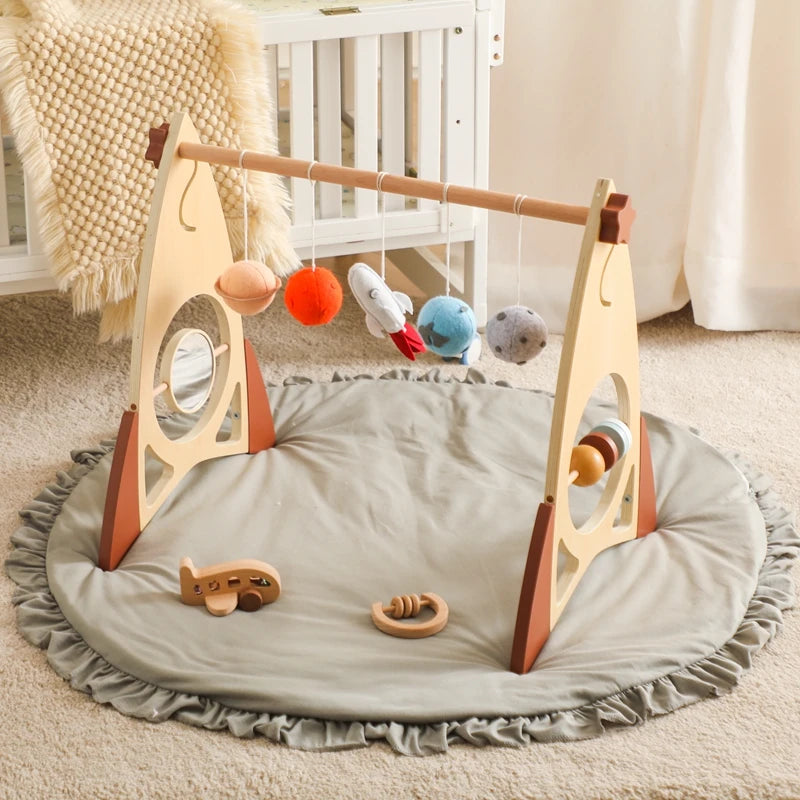 Baby Rocket Wooden Play Gym