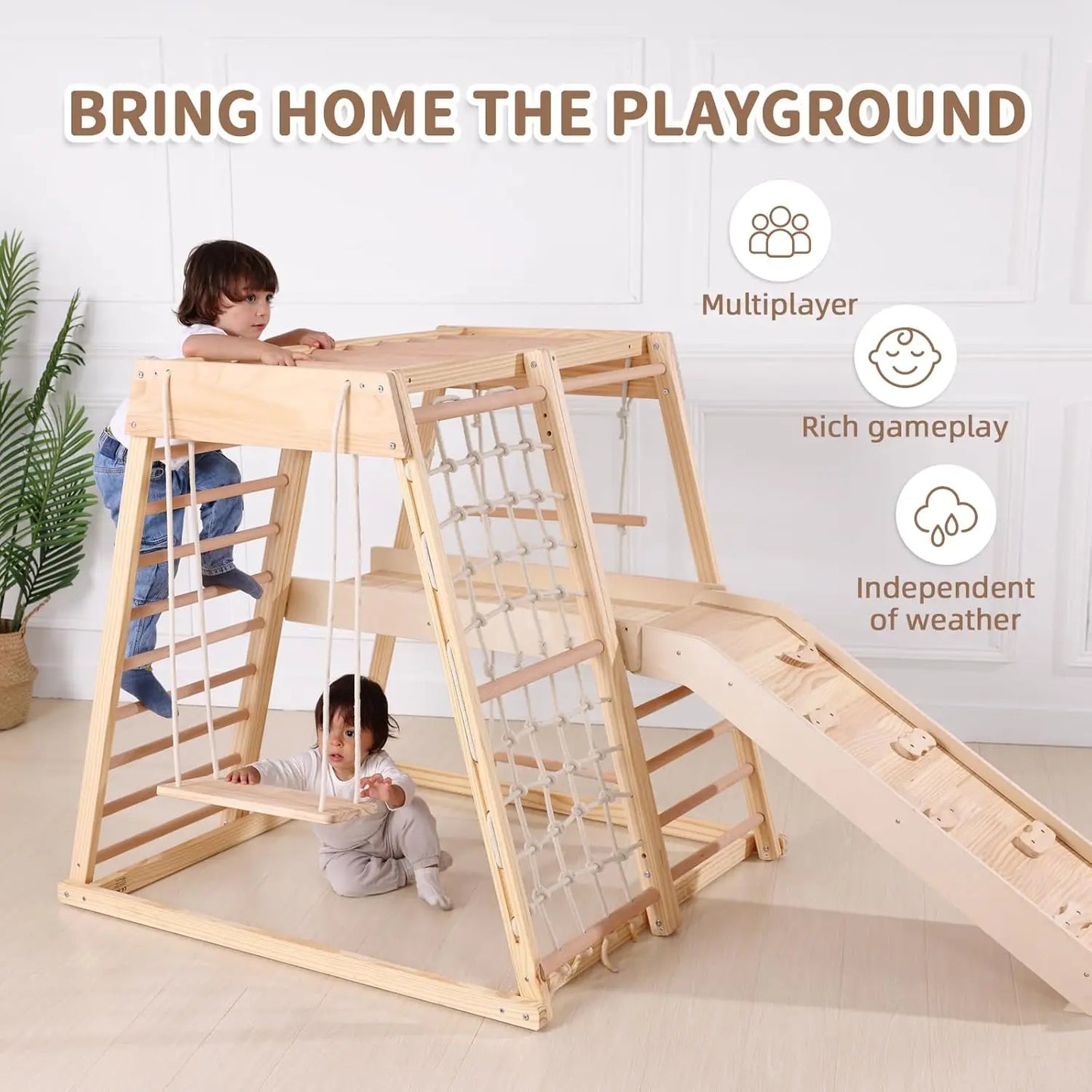 Indoor Play Gym With Slide