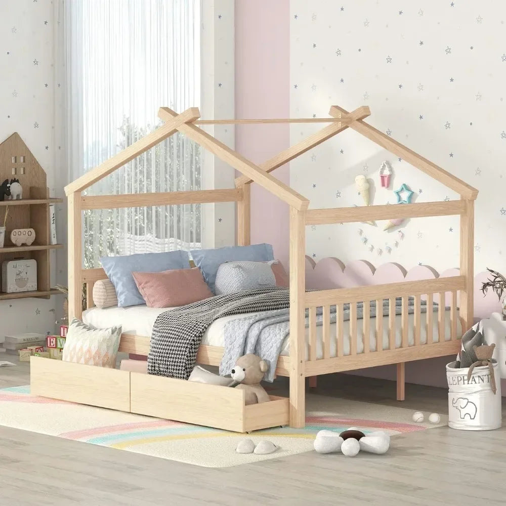 Full Size Kids House Bed